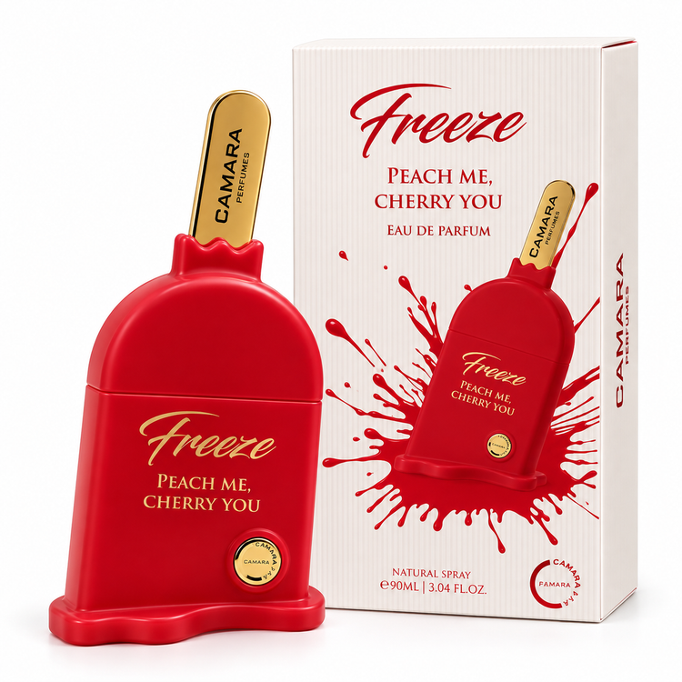 خرید عطر Camara Freeze Peach Me Cherry You ادو پرفیوم 90 میل به همراه جعبه