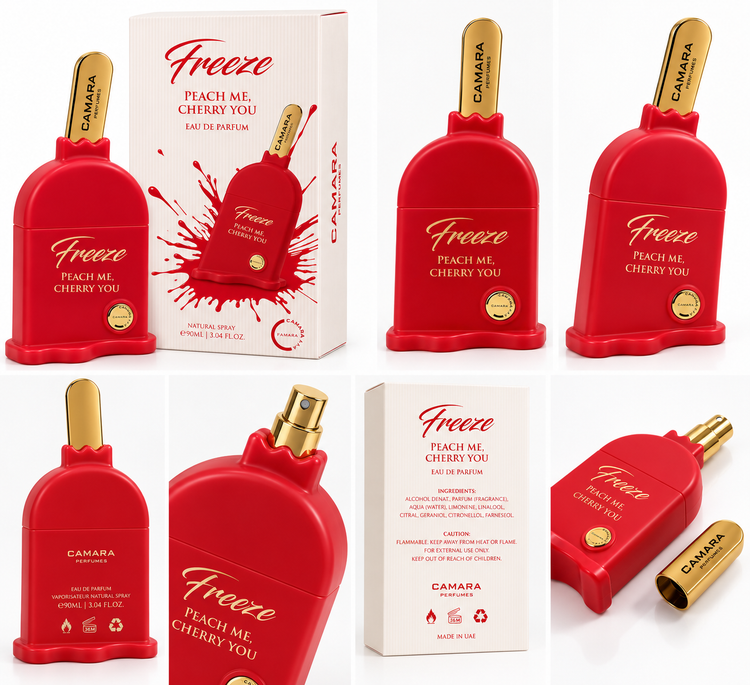 عطر Camara Freeze Peach Me Cherry You ادو پرفیوم